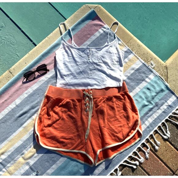 NWT, OFFLINE by Aerie White Crop Tank Top, Sz L - Picture 3 of 6